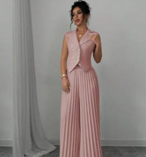 Victoria Pleated Suit Set