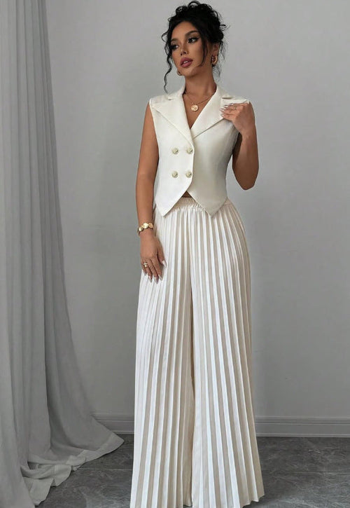 Victoria Pleated Suit Set