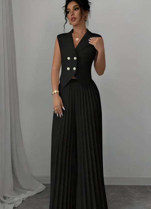Victoria Pleated Suit Set