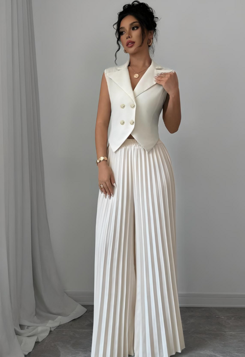 Victoria Pleated Suit Set